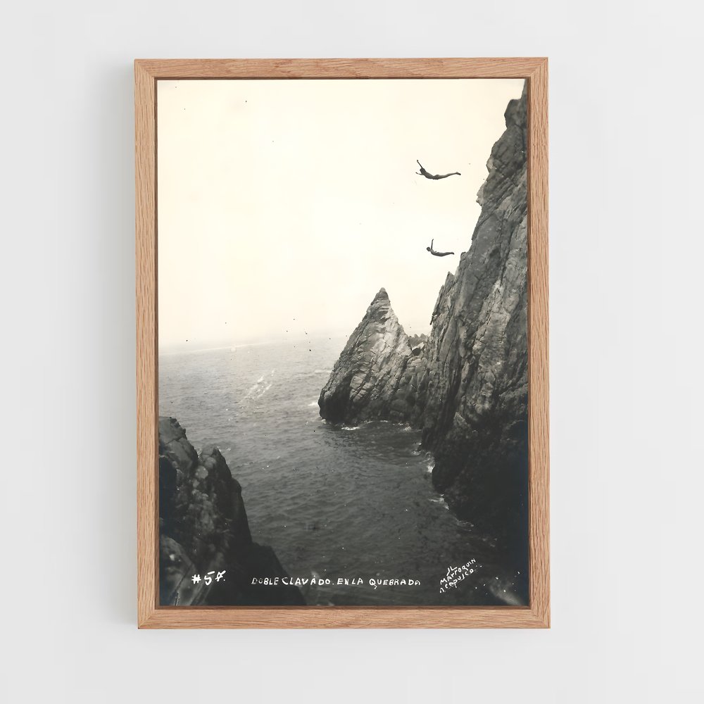Poster Plongée dans l'Inconnu – affiche Plongeon de falaise (vue 4)
